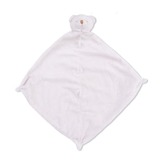 Angel Dear Blankie - Natural Bear
A light pink plush baby security blanket with a bear head attachment, shown on a plain white background.