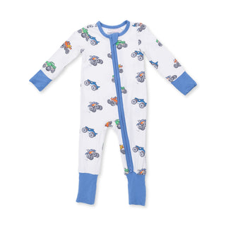 Angel Dear Convertible Romper - Monster Trucks