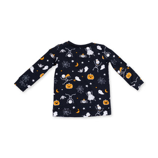 Angel Dear Long Sleeve Loungewear Set - Glow in the Dark Halloween Skeleton Buddies