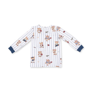 Angel Dear Long Sleeve Loungewear Set - Mixed Sports Bears
Long-sleeve shirt with teddy bear pattern on a white background
