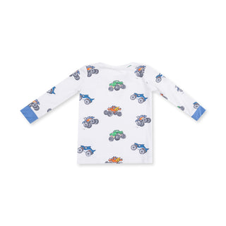 Angel Dear Long Sleeve Loungewear Set - Monster Trucks