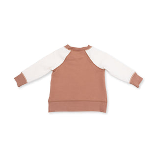 Angel Dear Raglan Sweatshirt and Jogger Set - Football Laces
Brown and white sweatshirt on a white background