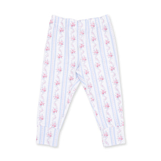 Angel Dear Short Sleeve Loungewear Set - Anna Floral Stripe
Floral and striped baby leggings on a white background