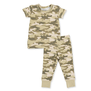 Angel Dear Short Sleeve Loungewear Set - Camo