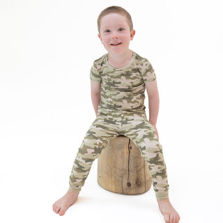 Angel Dear Short Sleeve Loungewear Set - Camo