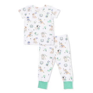 Angel Dear Short Sleeve Loungewear Set - Country Club Dogs