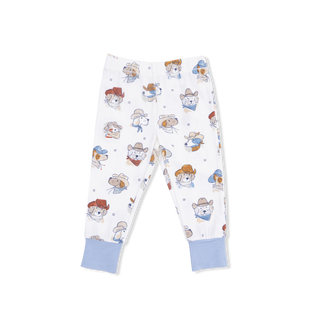 Angel Dear Short Sleeve Loungewear Set - Cowdogs
Children's pajama pants with bear pattern on a white background