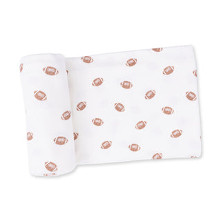Angel Dear Swaddle Blanket - Mini Footballs
White pillowcase with football pattern on a white background