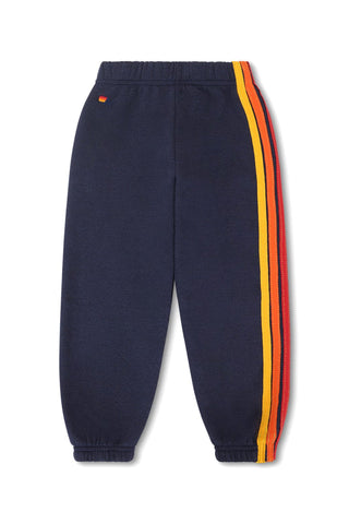 Aviator Nation Kids 5 Stripe Sweatpants - Navy