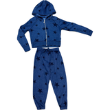 T2Love, T2Love Charcoal Stars Jogger - Blue Jean - Basically Bows & Bowties