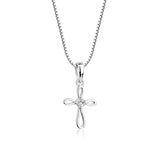 Cherished Moments Sterling Silver Children's Infinity Cross Necklace