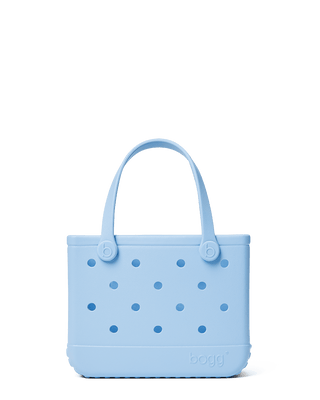 Bitty Bogg® Bag - Blue Skies and Bogg Bag
Light blue handbag with polka dot pattern on a transparent background