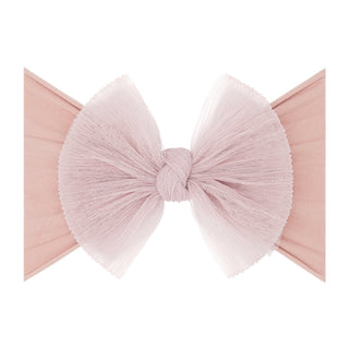 Baby Bling Tulle FAB Headband - Pleated Antique Pink