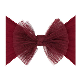 Baby Bling Tulle FAB Headband - Pleated Wine