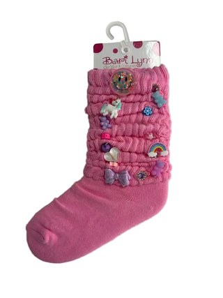 Bari Lynn Fun Charm Socks - Bubblegum