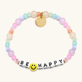 Little Words Project Bracelet - Be Happy
Colorful beaded bracelet with 'BE HAPPY' charm on a white background