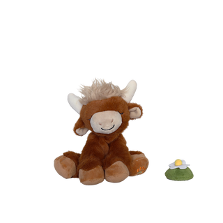 Olli Ella Binky Cow - Gus
Plush toy cow with a small green and yellow object on a white background