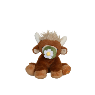 Olli Ella Binky Cow - Gus
Plush toy bull with a flower on a white background