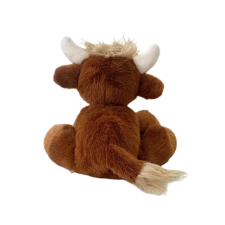 Olli Ella Binky Cow doll named Gus, soft plush farm animal toy with detailed cow features and gentle expression.