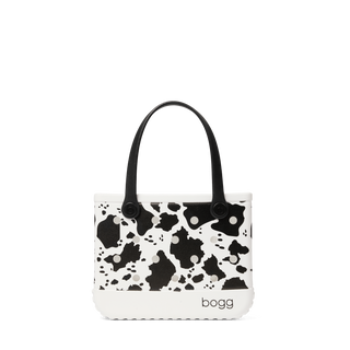 Bitty Bogg® Bag - Cowboy Chic
Black and white patterned handbag with 'bogg' branding on a white background