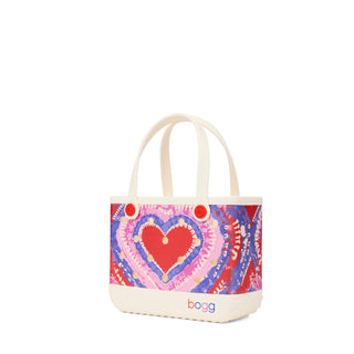 Bitty Bogg® Bag - In Love With Bogg - Buoy Red
Colorful tote bag with a heart design and 'bogg' branding on a white background