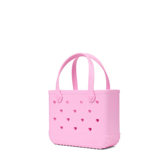 Bitty Bogg® Bag - In Love With Bogg - Pink Taffy
Pink tote bag with heart patterns on a white background