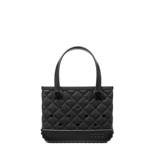 Bitty Bogg® Bag - Quilted LBD Black
Black quilted handbag with 'bogg' branding on a white background