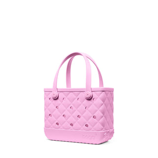 Bitty Bougie Bogg® Bag - Quilted Pink Taffy
Pink quilted handbag on a white background