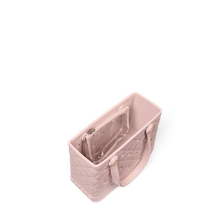 Bitty Bougie Bogg® Bag - Quilted Rose Petal
Pink handbag with quilted design on a white background