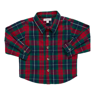 Blue Rooster Boys Jack Shirt - Red Tartan
Red and green plaid shirt on a white background