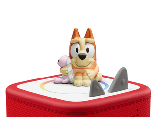 Set of three Bluey Tonies toys from the Tonies brand, featuring colorful Bluey character figures for use with Tonies audio players.