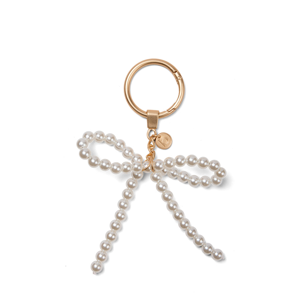 Bogg'd & Charmed - White Pearl Bow – Basically Bows & Bowties