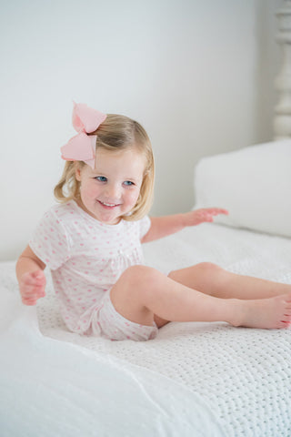 The Uptown Baby, The Uptown Baby Bamboo Short Sleeve Dress - Big Sister, Romper - Basically Bows & Bowties