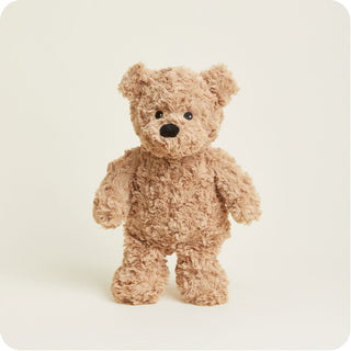 Brown Curly Bear Warmies
Plush teddy bear on a light beige background