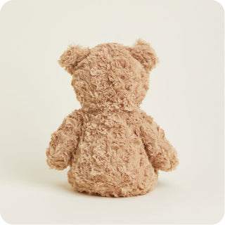 Brown Curly Bear Warmies
Brown teddy bear on a light beige background