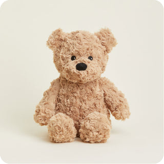 Brown Curly Bear Warmies
Plush teddy bear on a light beige background
