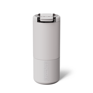 Brumate Strova 18oz cup in Dune color with a sleek, matte finish and ergonomic design.