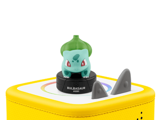 Tonies Pokémon Bulbasaur toy character from the toys collection, featuring a detailed plush depiction of the iconic grass-type Pokémon.