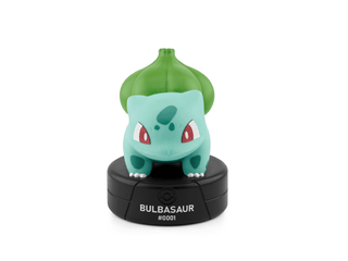 Tonies Pokémon Bulbasaur toy figure, featuring the iconic green dinosaur with plant bulb on its back, designed for children's play.