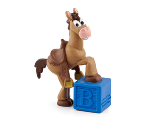 Tonies Character - Disney and Pixar Toy Story 5: Bullseye
Toy horse figure with a blue block featuring the letter 'B' on a white background