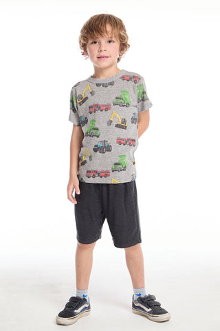 Chaser Work Trucks Boys Tee