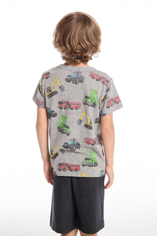 Chaser Work Trucks Boys Tee