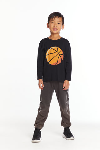 Chaser Slam Dunks Boys Long Sleeve Crew Neck Tee