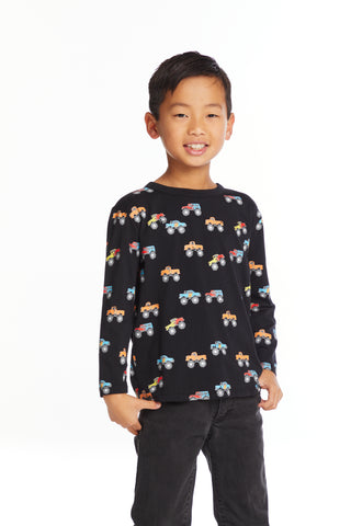 Chaser Truck Jam Boys Long Sleeve Crew Neck Tee