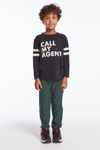 Chaser Call My Agent Boys Cloud Jersey Long Sleeve Tee