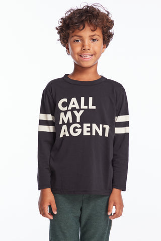 Chaser Call My Agent Boys Cloud Jersey Long Sleeve Tee