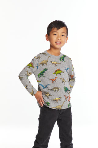 Chaser Dinosaurs Boys Long Sleeve Tee