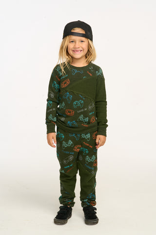 Chaser, Chaser Gamer Triangle Blocked Joggers - Basically Bows & Bowties