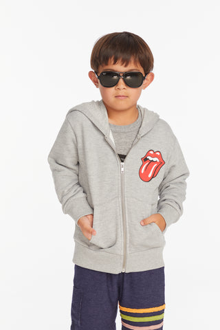 Chaser Rolling stones Script Zip Up Hoodie