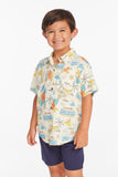 Chaser Surf's Up Boys Button Down Tee